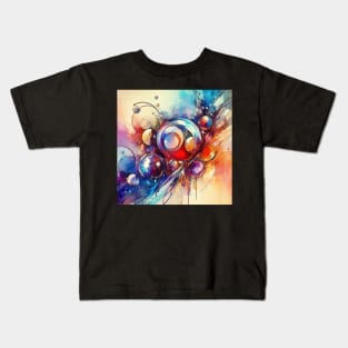 Psychedelic looking abstract illustration of stained glass Kids T-Shirt